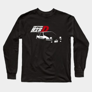 Initial D Toyota Corolla Trueno ae86 Simplistic Graphic Long Sleeve T-Shirt